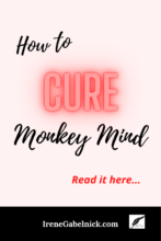 How to cure Monkey Mind. Read it here... #bloggingtips #blogging #workfromhome #workfromanywhere #money #makemoneyonline #writing #entrepreneur #lifestyle #freedonlifestyle